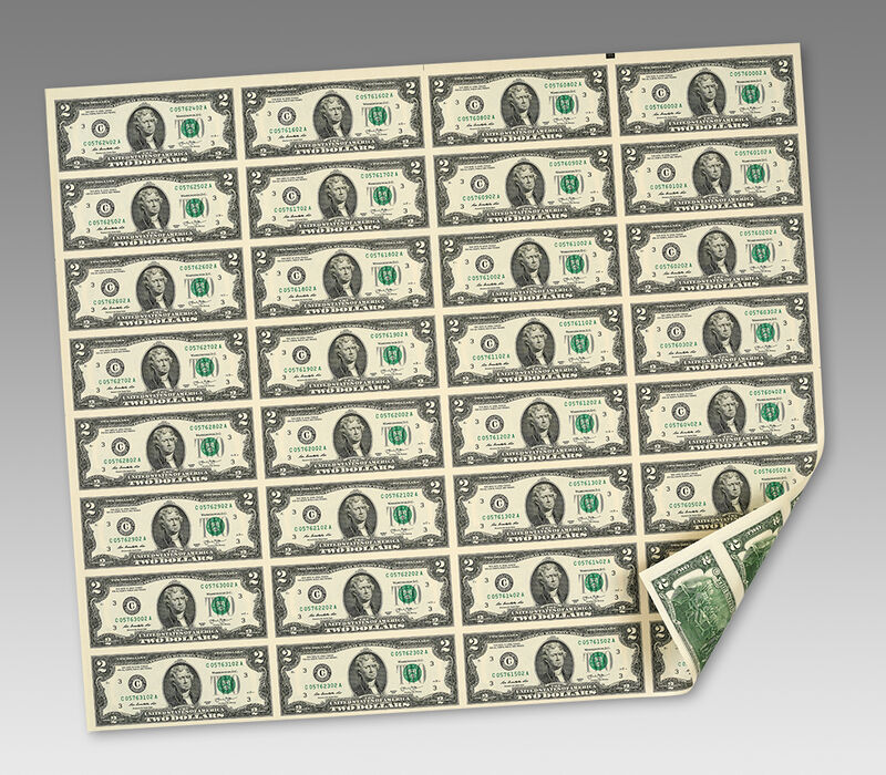 $2 – 32 Note Sheet (Philadelphia) Series 2013