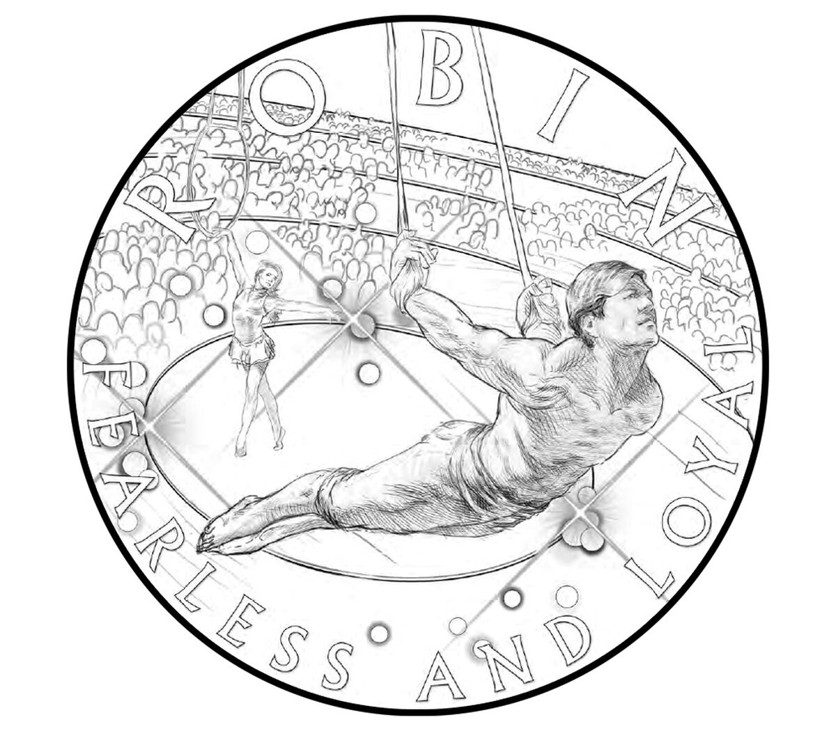 Comic Art 2.5 Ounce Silver Medal &ndash; Robin&trade;, , hi-res image number 2.0