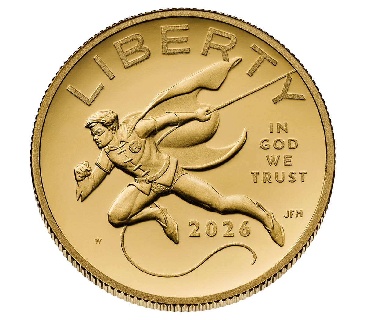 Comic Art 24-Karat Gold Proof Coin &ndash; Robin&trade;, , hi-res image number 1.0