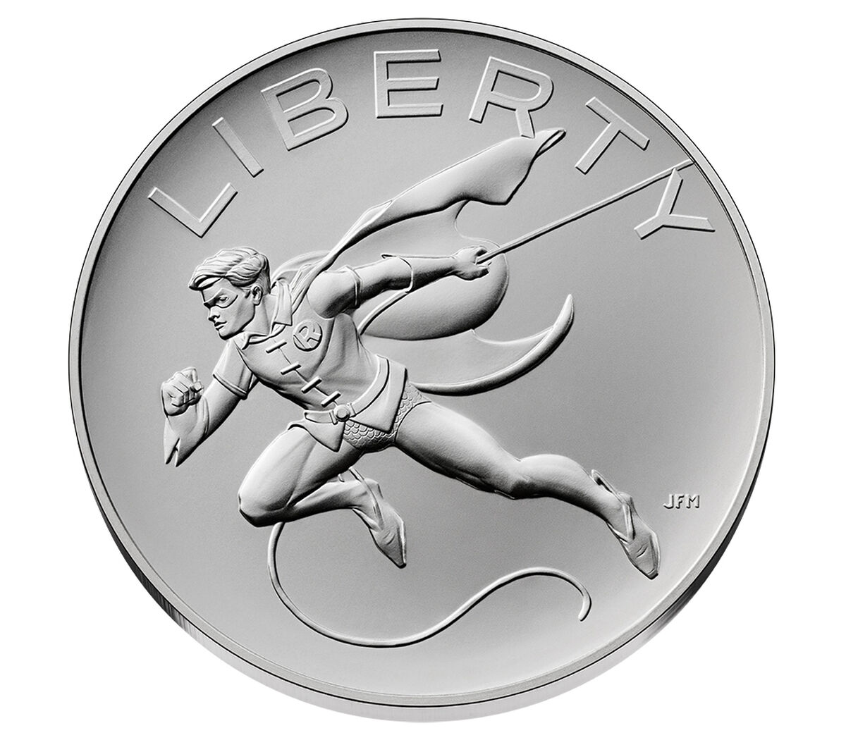 Comic Art One Ounce Silver Medal &ndash; Robin&trade;, , hi-res image number 1.0