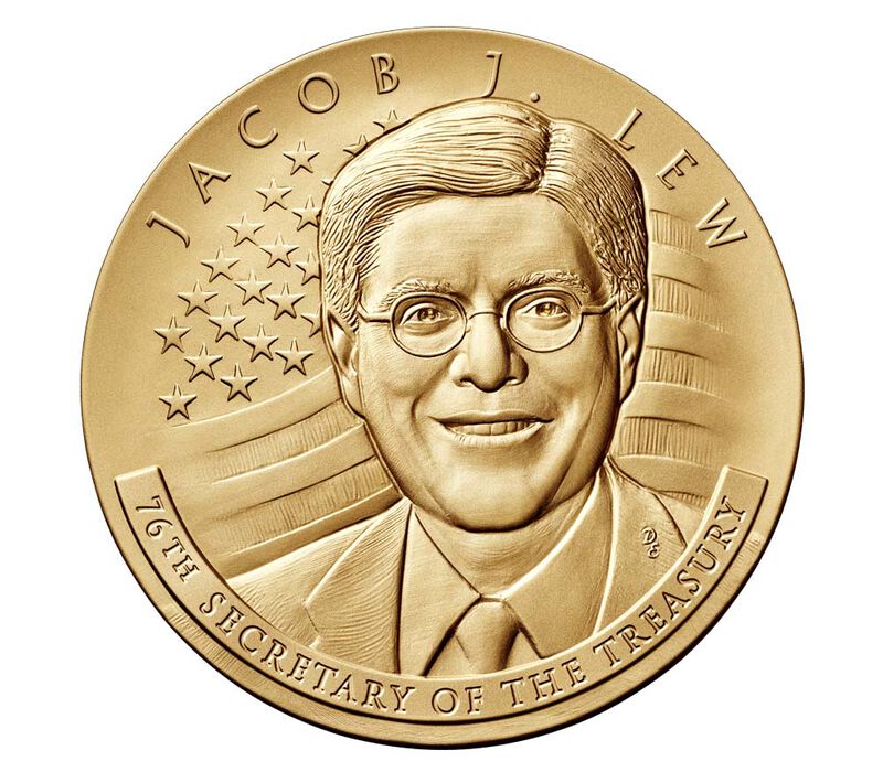 ジェイコブ・J・ルー財務長官 3インチ ブロンズメダル