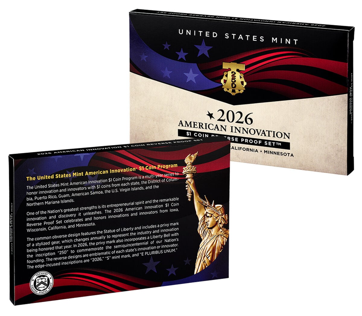 American Innovation 2026 $1 Coin Reverse Proof Set, , hi-res image number 3.0