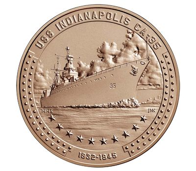 USS Indianapolis (CA-35) Bronze Medal