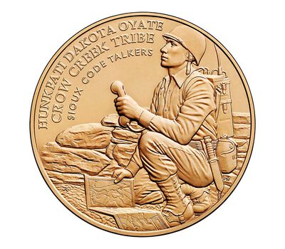Crow Creek Sioux Tribe Code Talkers Bronze Medal