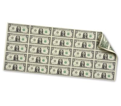 $1: 25-Note Sheet