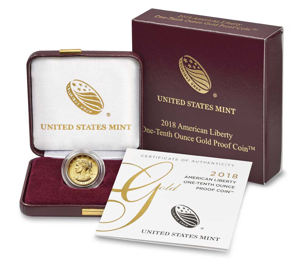 American Liberty One-Tenth Ounce 2018 Gold Proof Coin | U.S. Mint