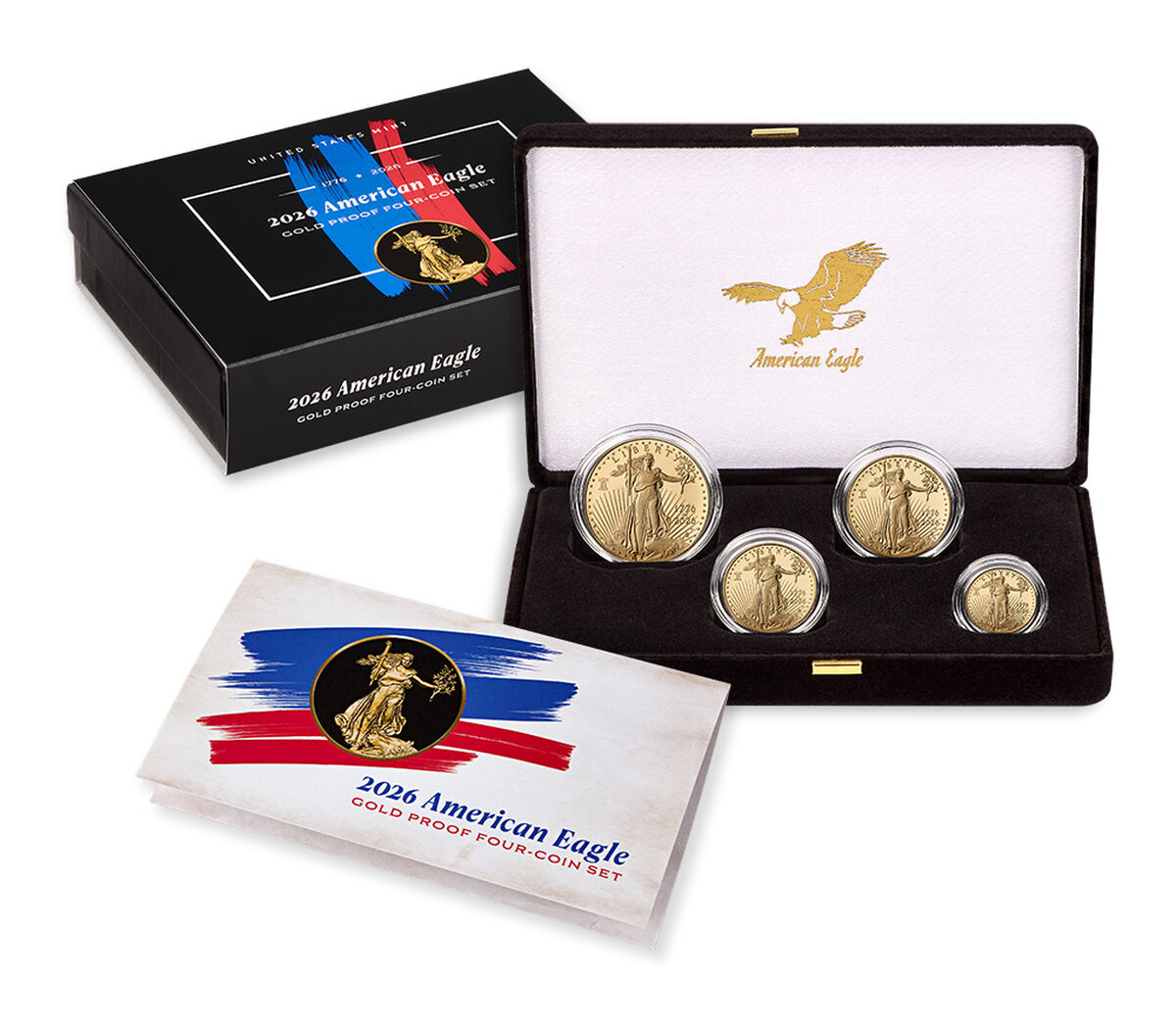 American Eagle 2026 Gold Proof Four-Coin Set, , hi-res image number 1.0