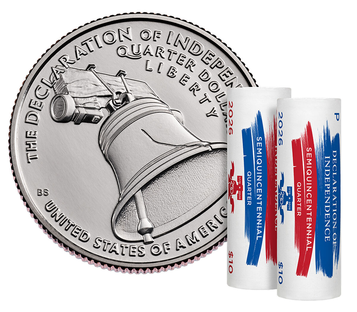 Semiquincentennial Quarters 2026 Rolls and Bags - Declaration of Independence image number 1.0