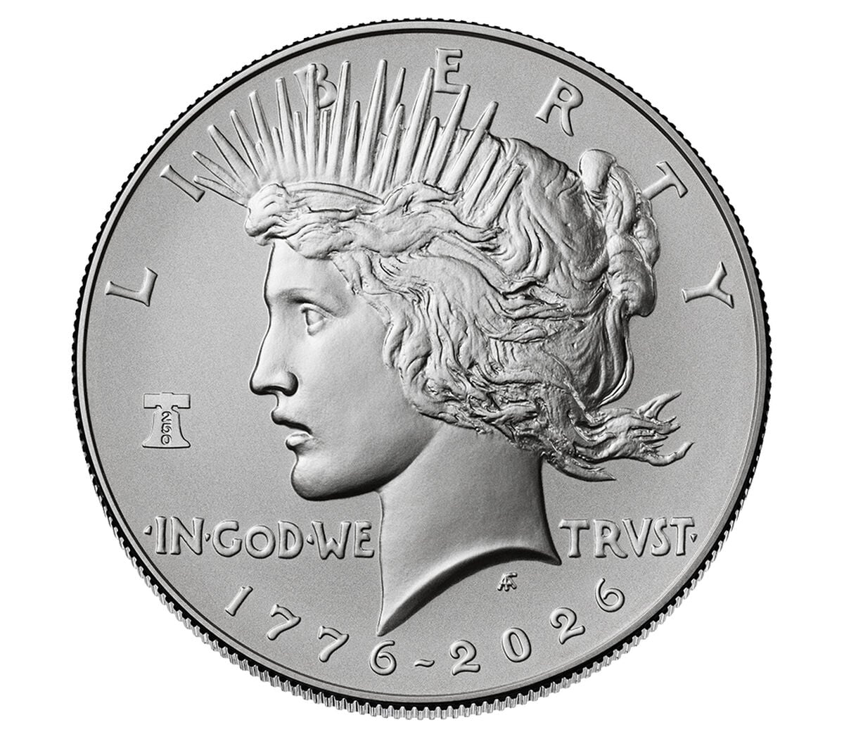 Peace Silver Dollar 2026 Enhanced Uncirculated Coin, , hi-res image number 2.0