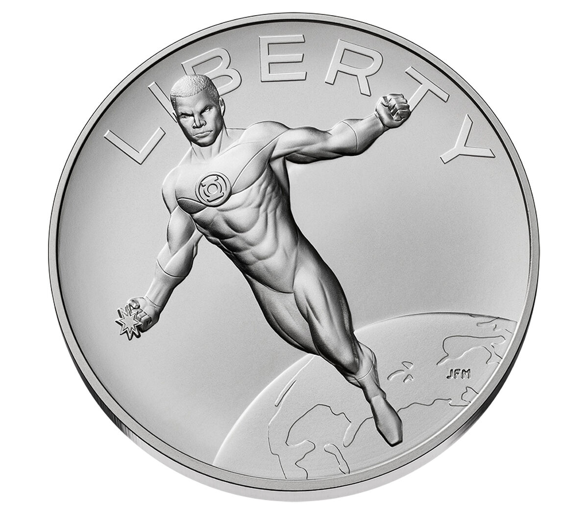 Comic Art One Ounce Silver Medal &ndash; Green Lantern&trade;, , hi-res image number 1.0