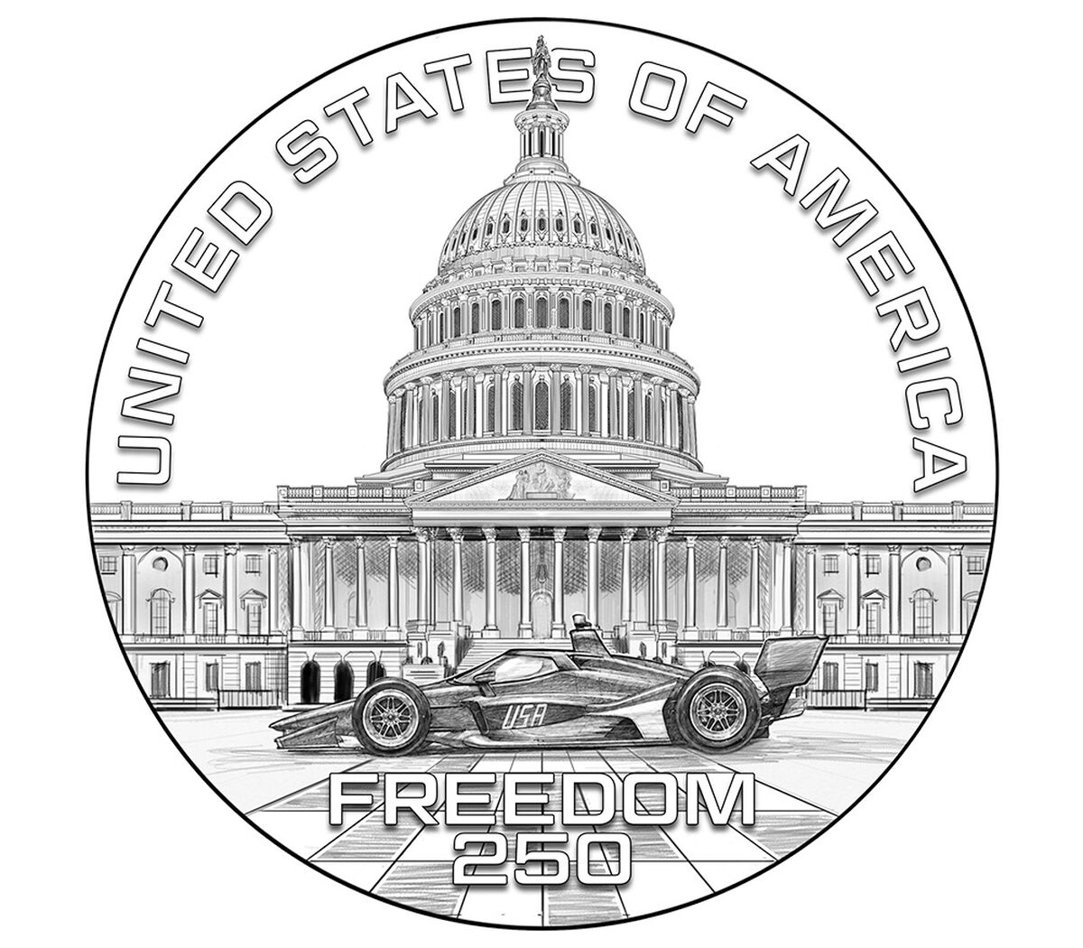 2026 Freedom 250 Race Medal, , hi-res image number 1.0