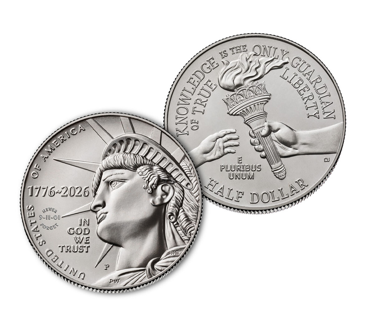 Semiquincentennial Half Dollar 2026 Rolls and Bags - 9/11 Enduring Liberty image number 4.0