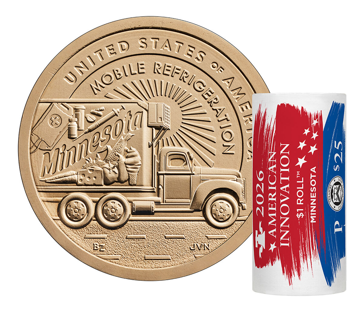 American Innovation $1 Coin 25-Coin Roll Subscription, , hi-res image number 1.0