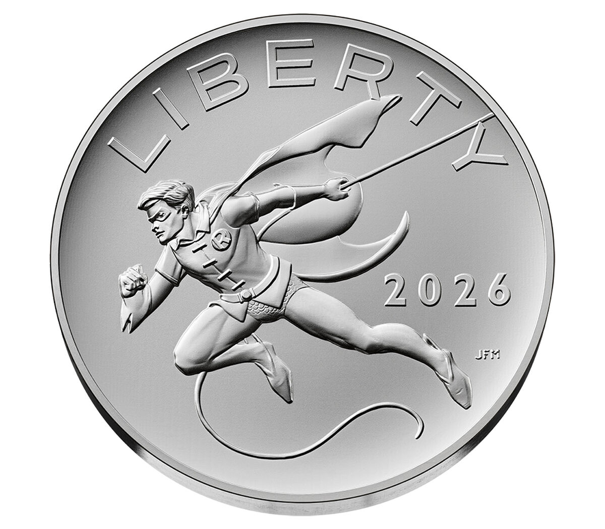 Comic Art 2.5 Ounce Silver Medal &ndash; Robin&trade;, , hi-res image number 1.0