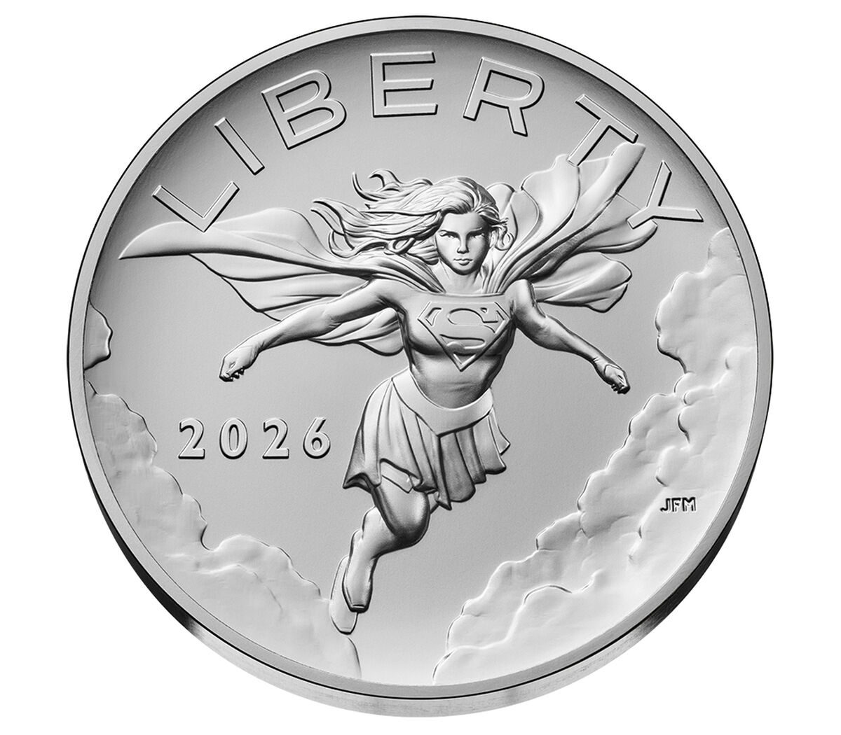 Comic Art 2.5 Ounce Silver Medal &ndash; Supergirl&trade;, , hi-res image number 2.0