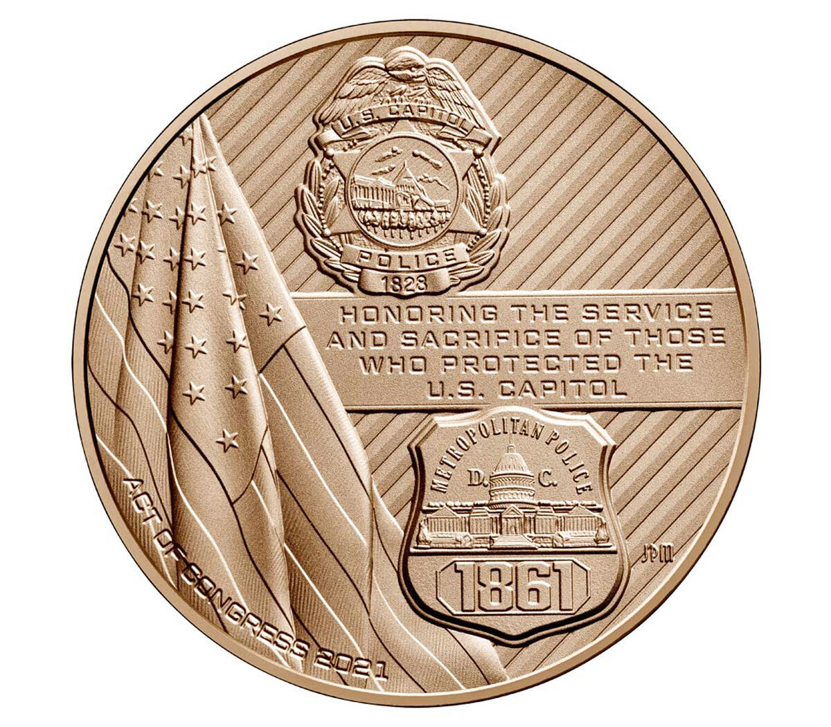 United States Capitol Police and Those Who Protected the U.S. Capitol on January 6, 2021 Bronze Medal image number 2.0