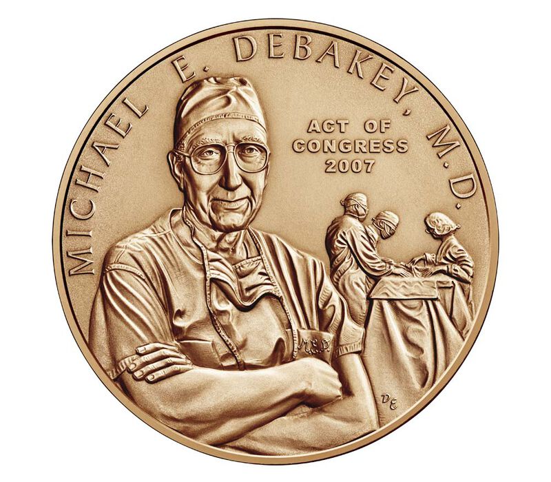 Dr. Michael E. DeBakey, M.D. Bronze Medal