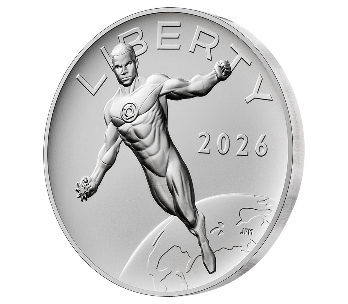 Comic Art 2.5 Ounce Silver Medal &ndash; Green Lantern&trade;, , hi-res image number 4.0