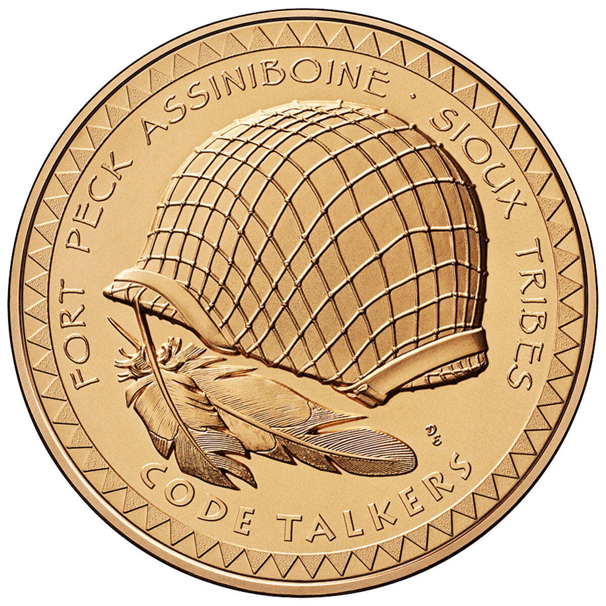 Fort Peck Assiniboine and Sioux Tribe Code Talkers Bronze Medal image number 1.0