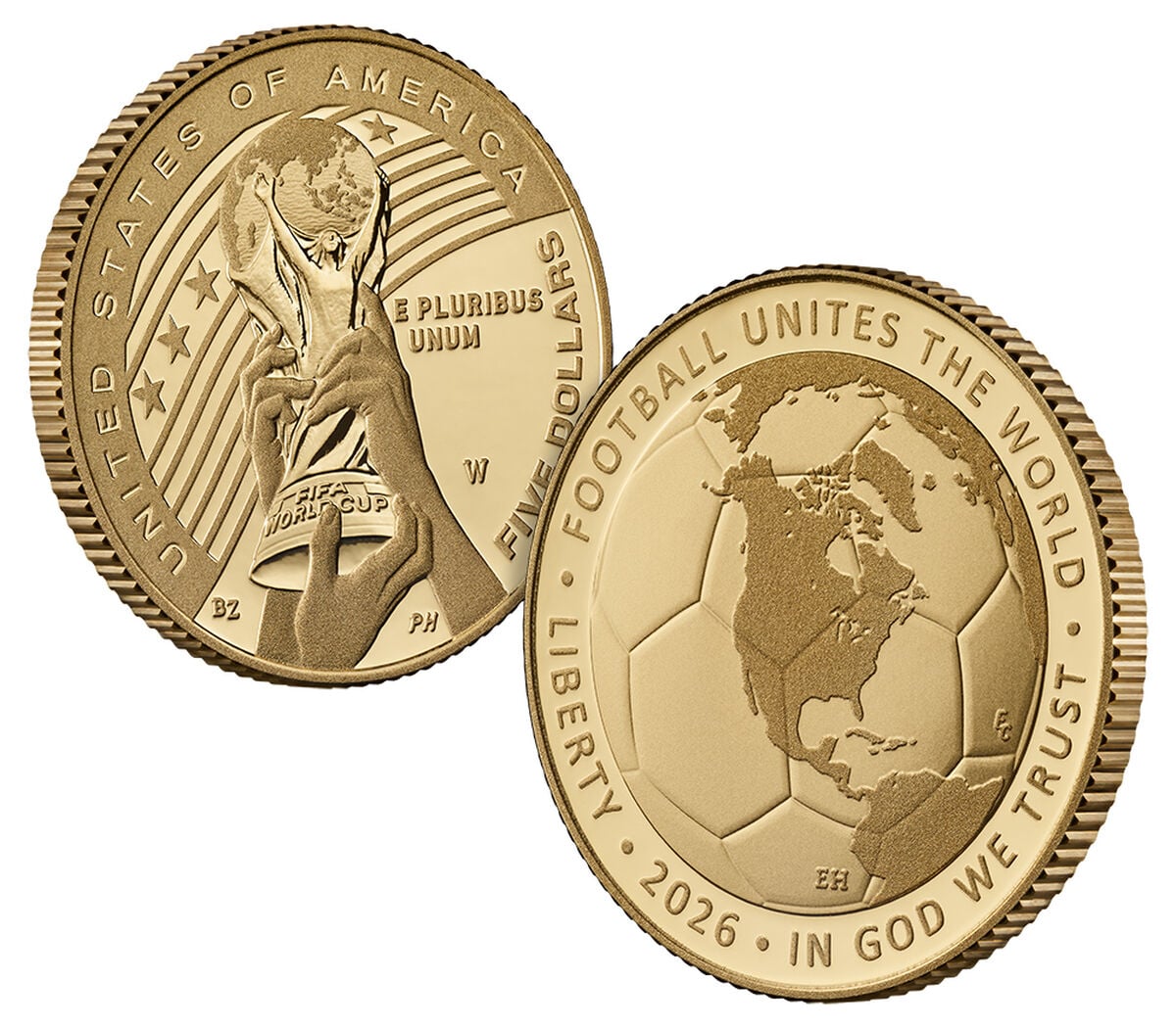 FIFA World Cup 2026&trade; Proof Five-Dollar Gold Coin, , hi-res image number 6.0