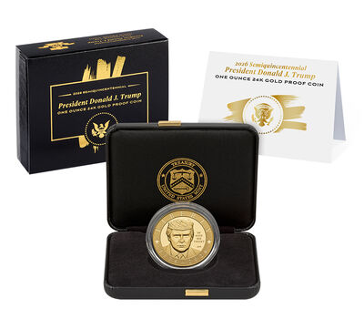 2026 Semiquincentennial President Donald J. Trump One Ounce 24K Gold Proof Coin