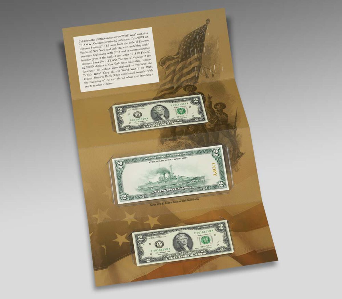 WWI 100th Anniversary Commemorative $2 Collection, , hi-res image number 2.0