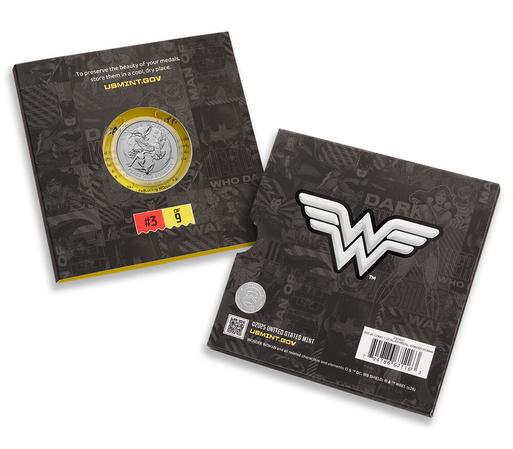 Comic Art One Ounce Silver Medal – Wonder Woman™ | US Mint