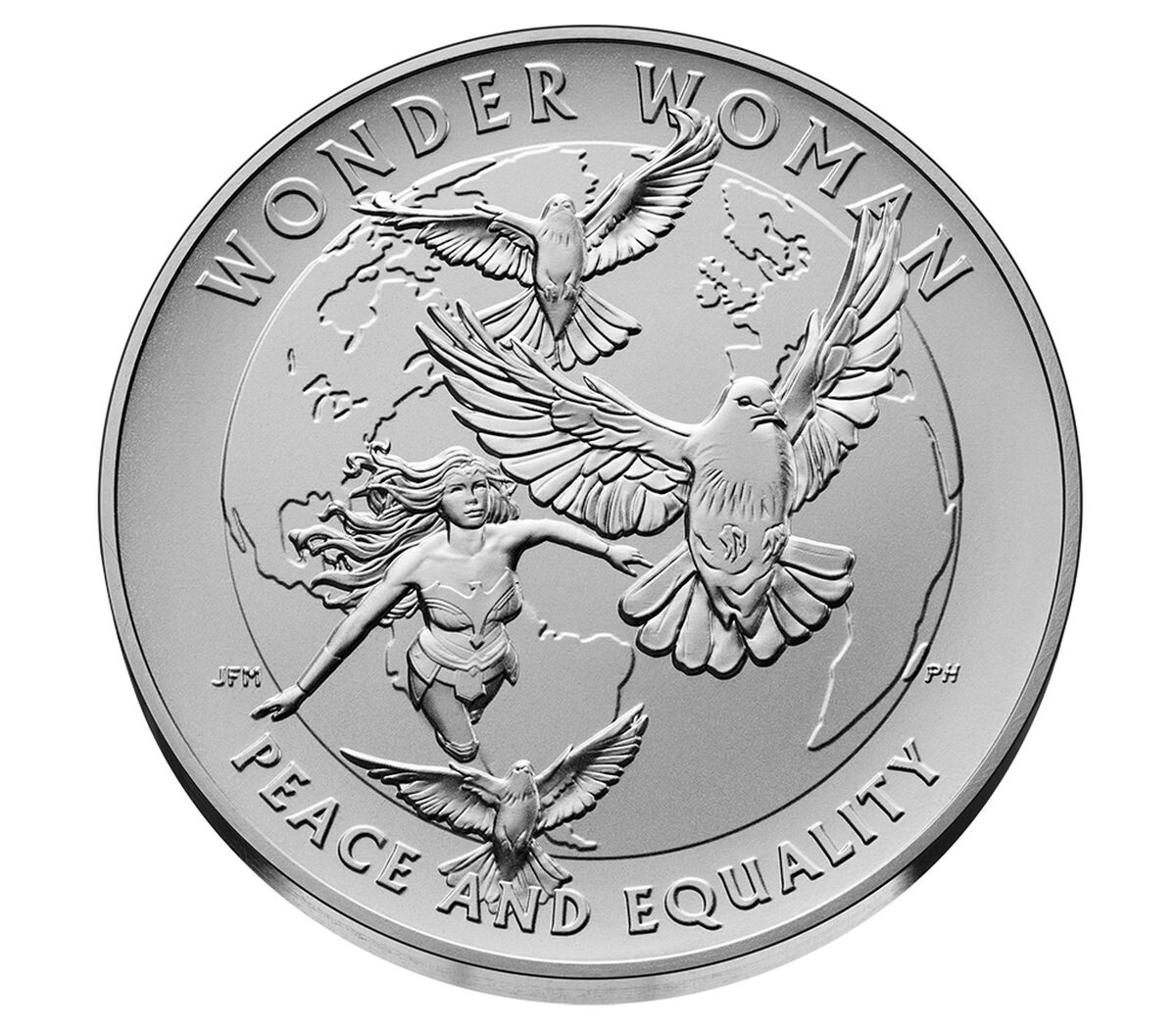 Comic Art 2.5 Ounce Silver Medal &ndash; Wonder Woman&trade;, , hi-res image number 5.0