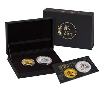 Best of the Mint 1804 Silver Dollar Gold Coin and Silver Medal Set
