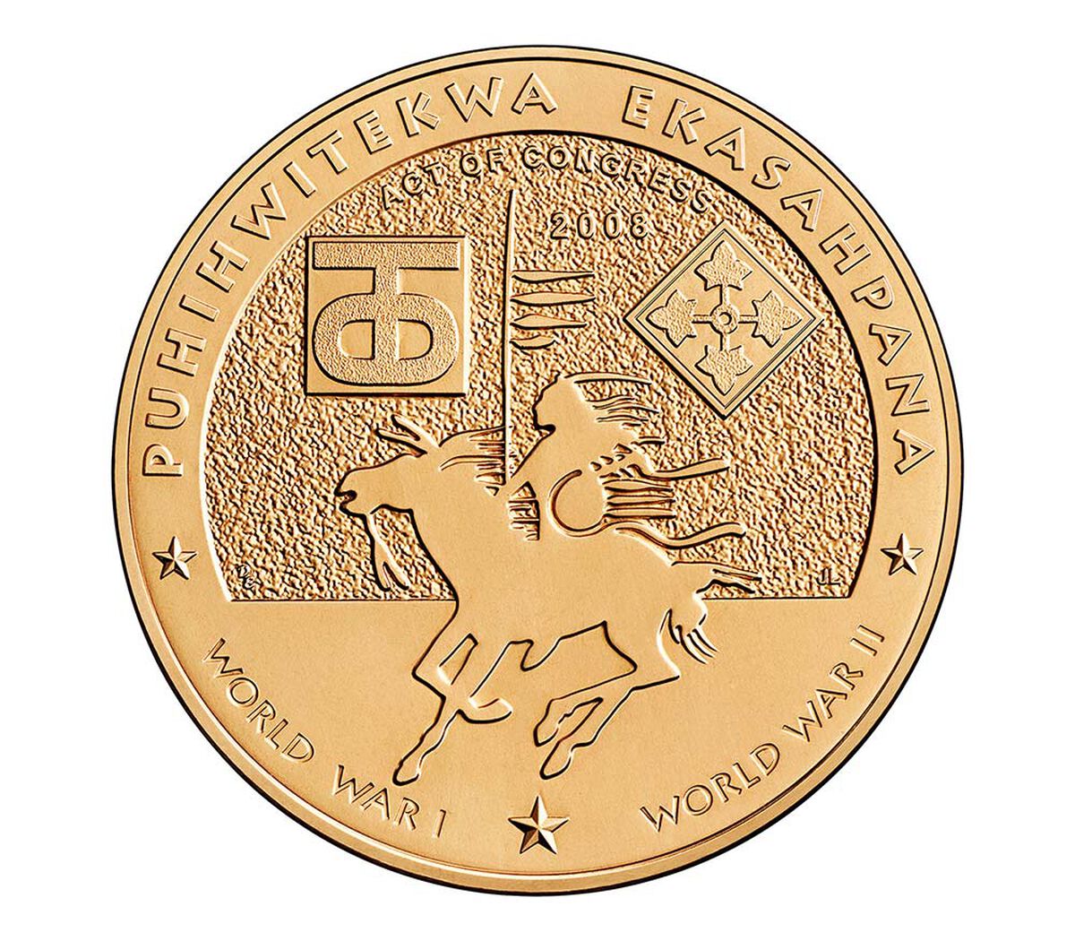 Comanche Nation Tribe Code Talkers Bronze Medal image number 2.0
