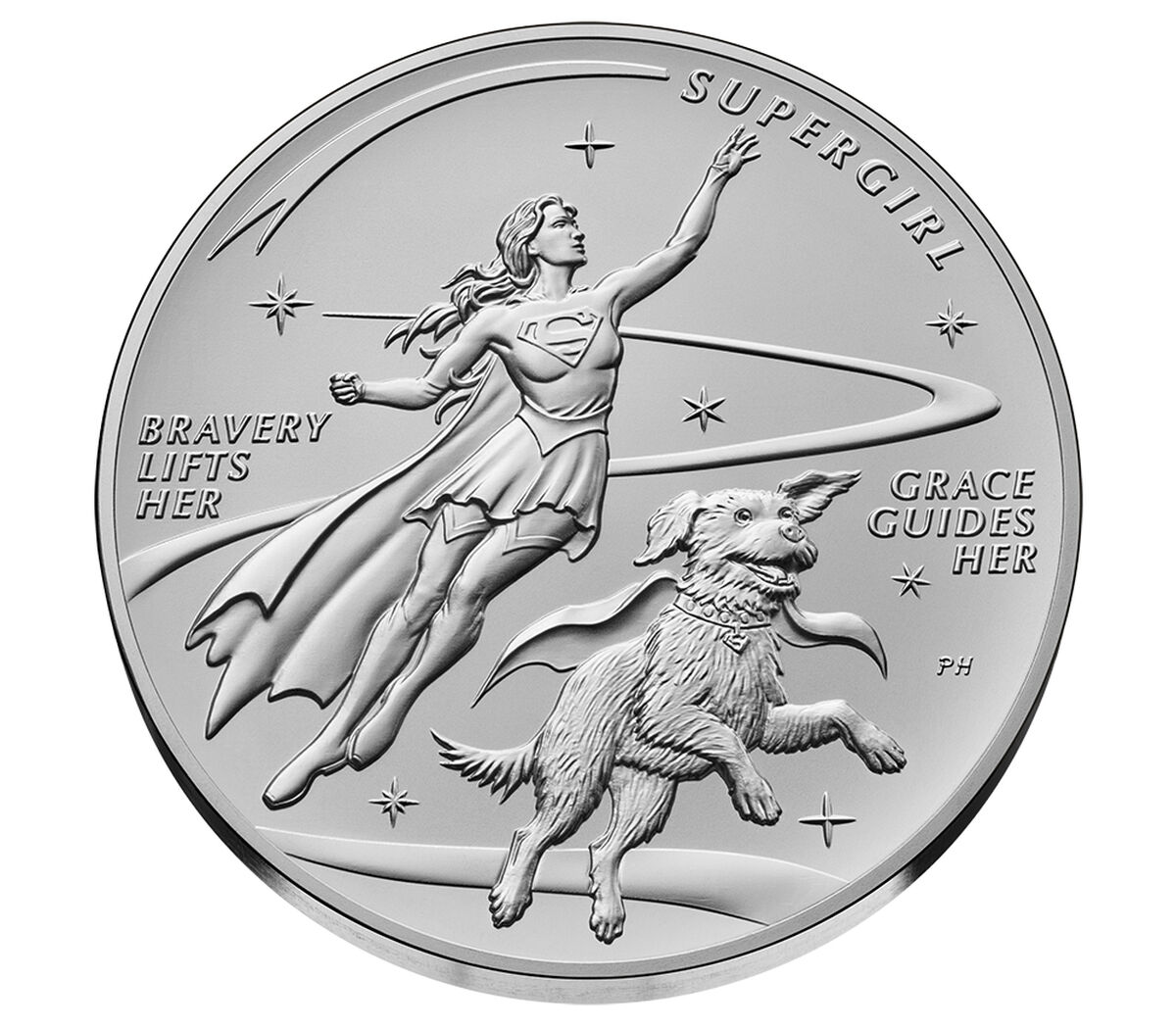 Comic Art 2.5 Ounce Silver Medal &ndash; Supergirl&trade;, , hi-res image number 3.0