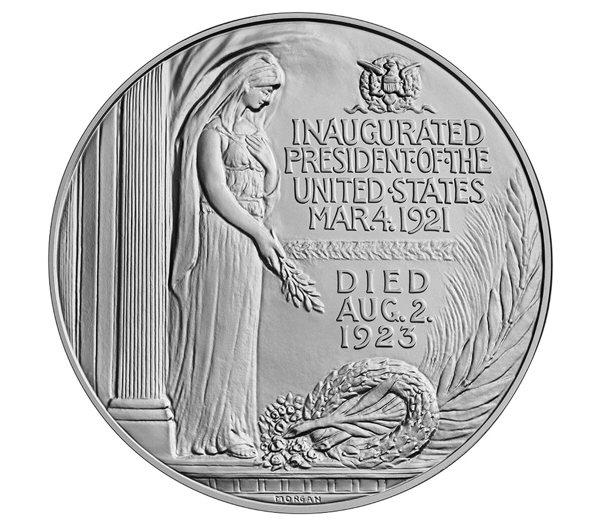 Warren G. Harding Presidential Silver Medal, , hi-res image number 2.0