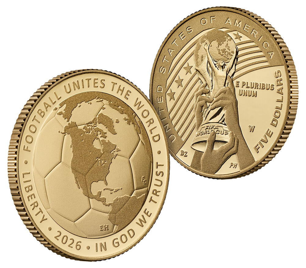 FIFA World Cup 2026™ Proof Five-Dollar Gold Coin | U.S. Mint