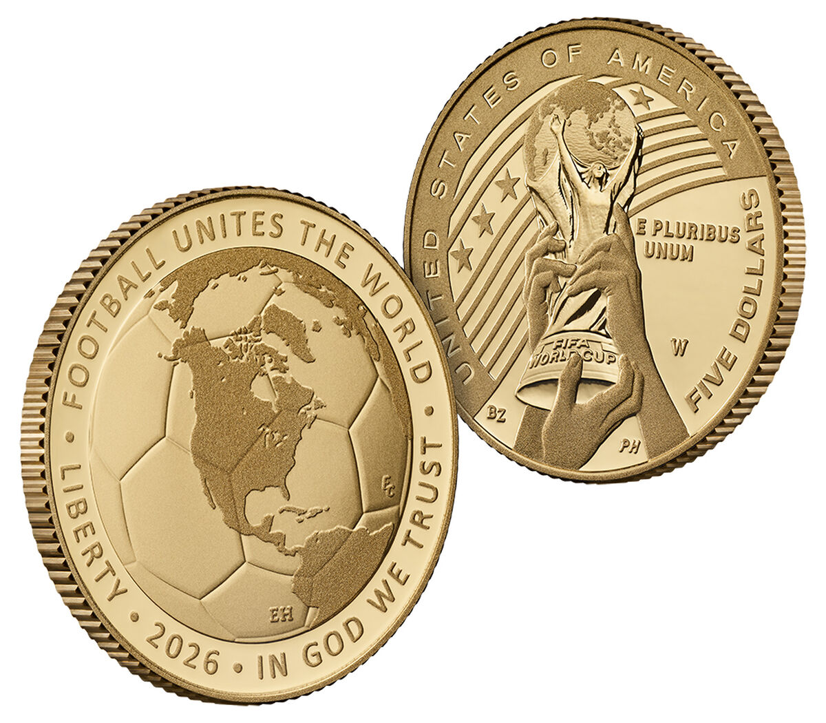 FIFA World Cup 2026&trade; Proof Five-Dollar Gold Coin, , hi-res image number 4.0