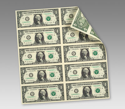 $1 &ndash; 10 Note Sheet (Atlanta) Series 2021
