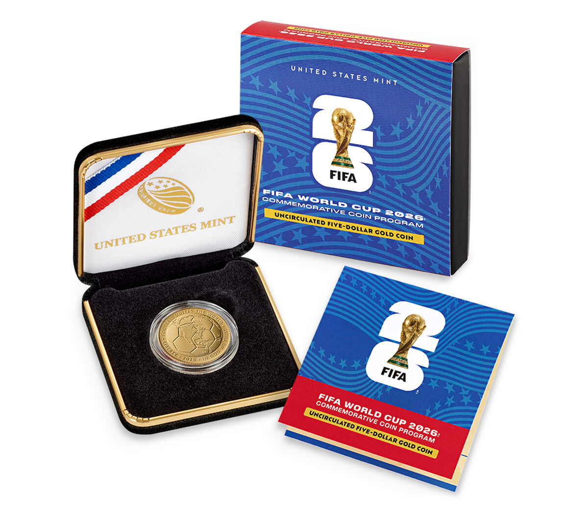 FIFA World Cup 2026&trade; Uncirculated Five-Dollar Gold Coin, , hi-res image number 1.0