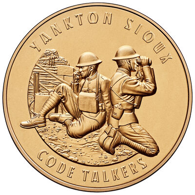Yankton Sioux Tribe Code Talkers Bronze Medal