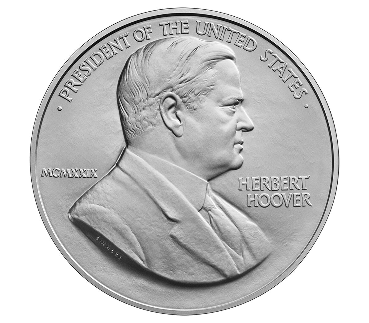 Herbert Hoover Presidential Silver Medal, , hi-res image number 1.0