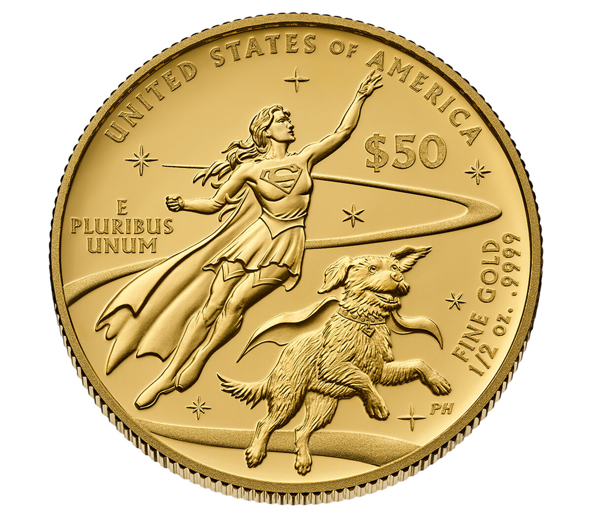 Comic Art 24-Karat Gold Proof Coin &ndash; Supergirl&trade;, , hi-res image number 3.0