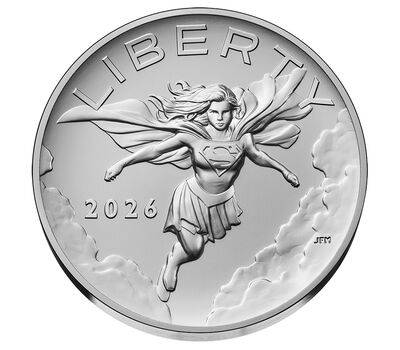 Comic Art 2.5 Ounce Silver Medal &ndash; Supergirl&trade;
