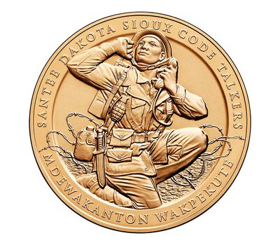 Santee Sioux Code Talkers Bronze Medal