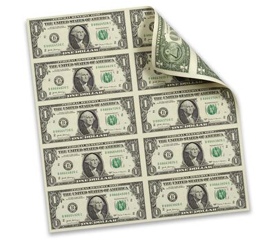 $1: 10-Note Sheet New York (B)