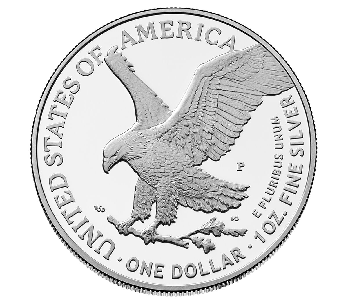 250th Anniversary United States Marine Corps American Eagle One Ounce Silver Proof Coin, , hi-res image number 4.0