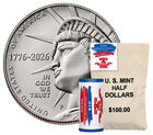 Semiquincentennial Half Dollar 2026 Rolls and Bags - Enduring Liberty