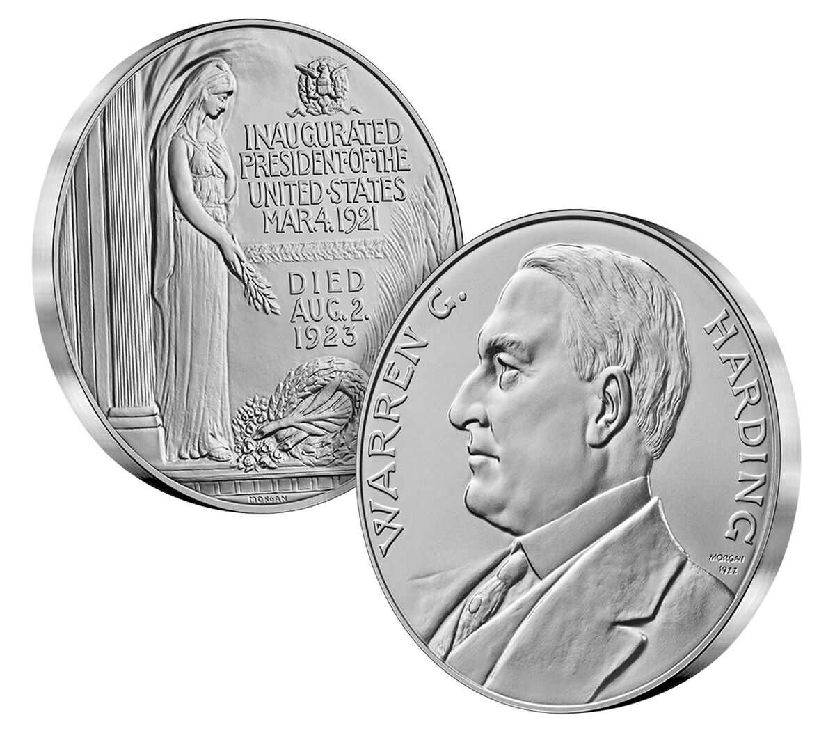 Warren G. Harding Presidential Silver Medal, , hi-res image number 5.0