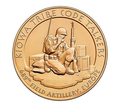 Kiowa Tribe Code Talkers Bronze Medal