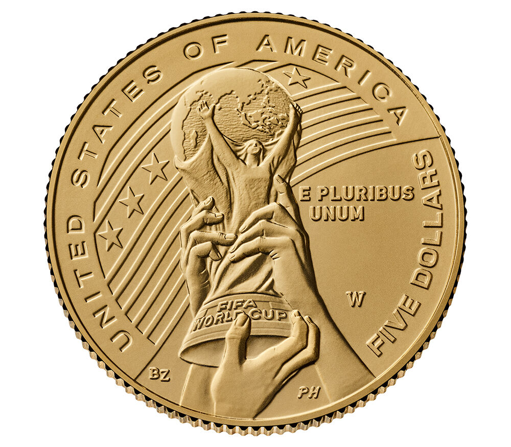 FIFA World Cup 2026™ Uncirculated Five-Dollar Gold Coin | U.S. Mint
