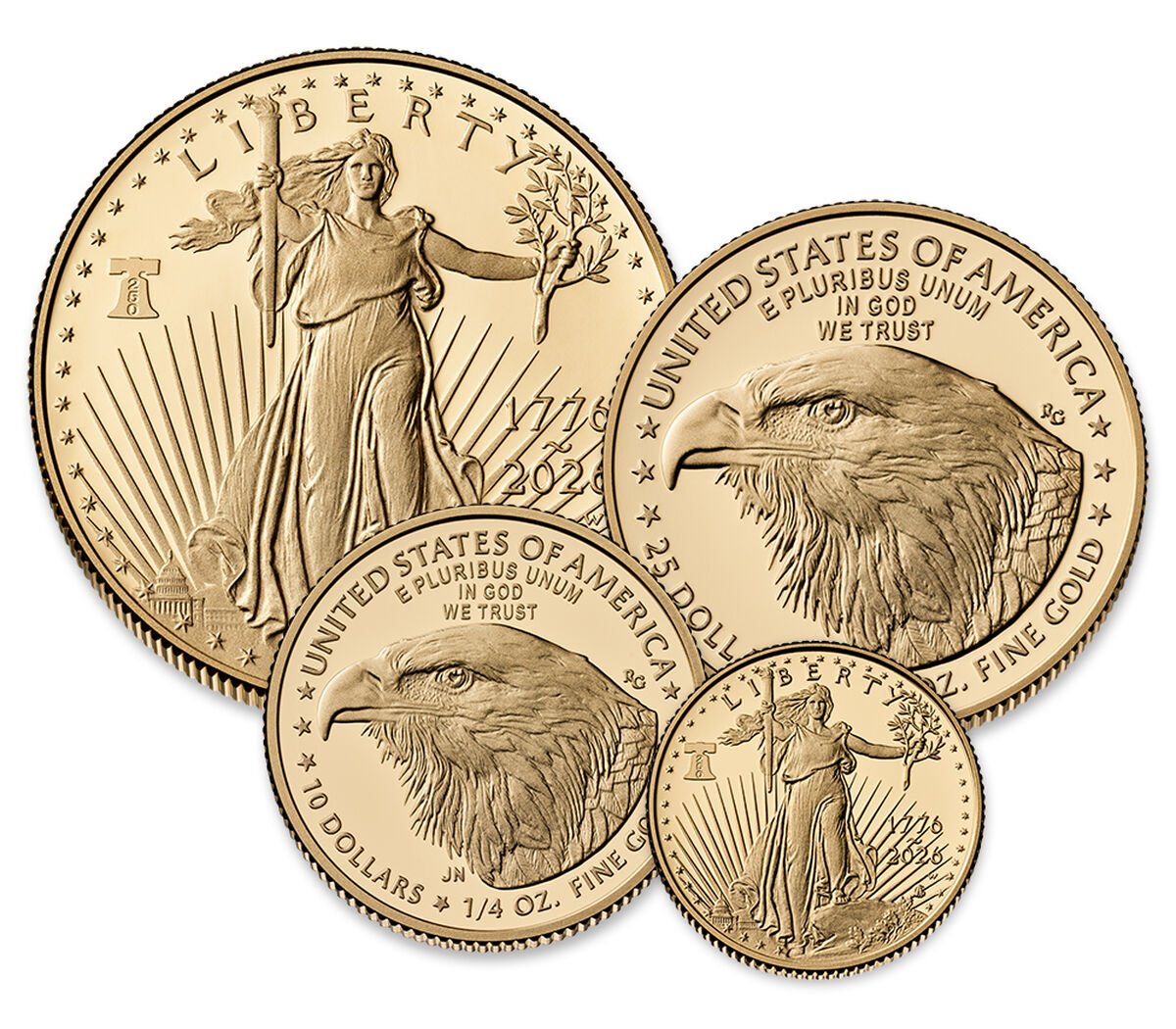 American Eagle 2026 Gold Proof Four-Coin Set, , hi-res image number 3.0