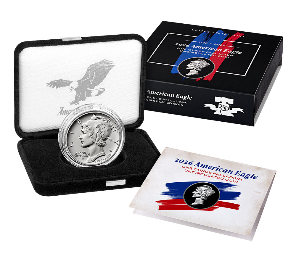 American Eagle 2026 One Ounce Palladium Uncirculated Coin | U.S. Mint
