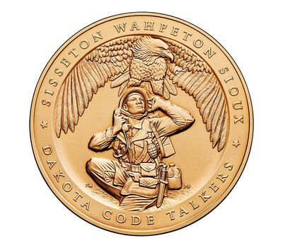 Sisseton Wahpeton Oyate (Sioux) Tribe Code Talkers Bronze Medal